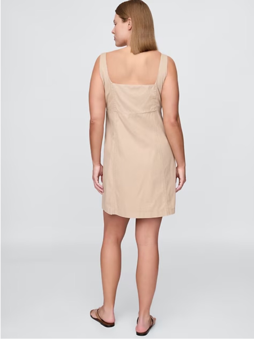 Shirred Button-Front Dress - Picture 5 of 7